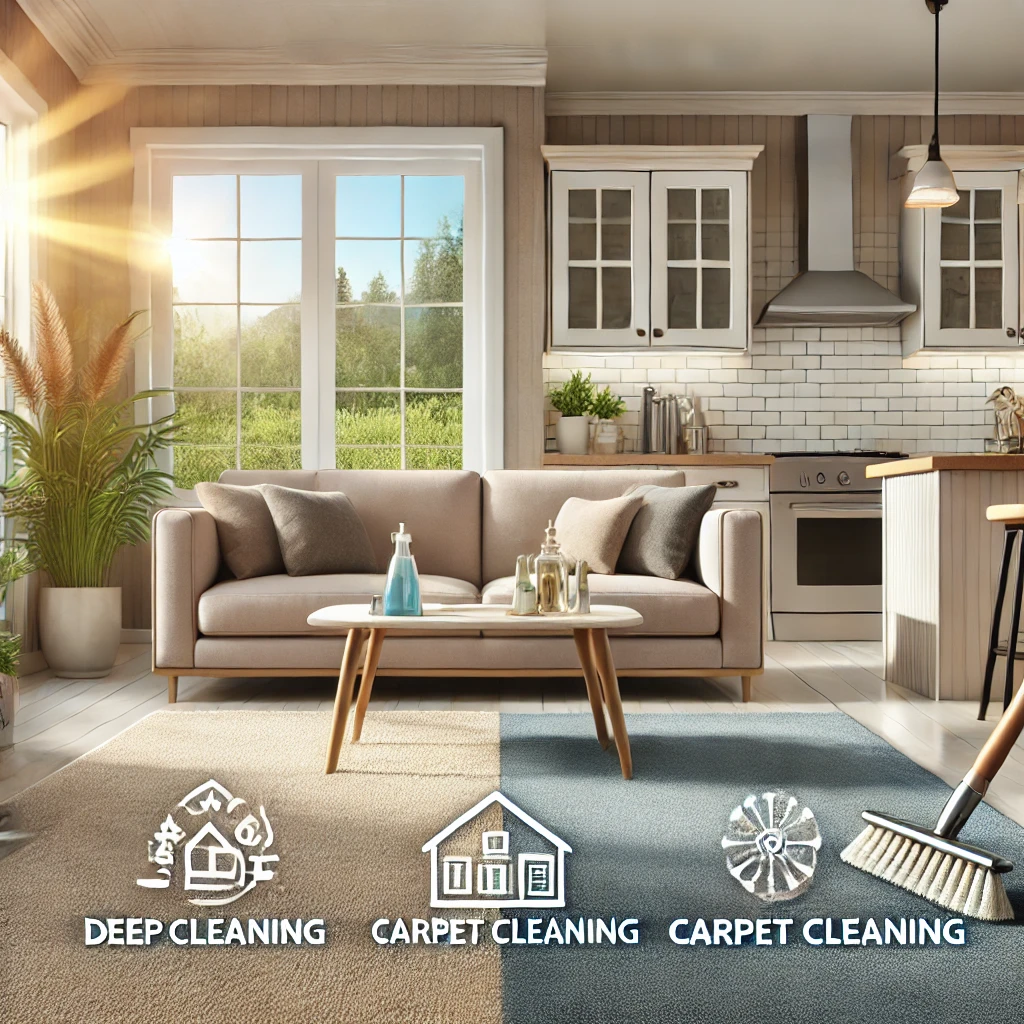 specialized cleaning services, highlighting a clean and polished interior with attention to detail